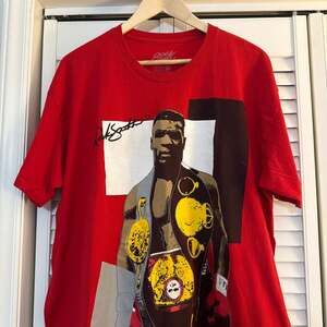 Rock Smith Mike Tyson Undisputed Heavyweight Champion Red Graphic T-Shirt